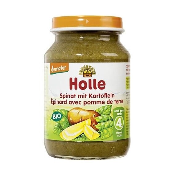 Danie szpinak z ziemniakami po 5 miesiącu  BIO 190 g Holle cena 5,45zł