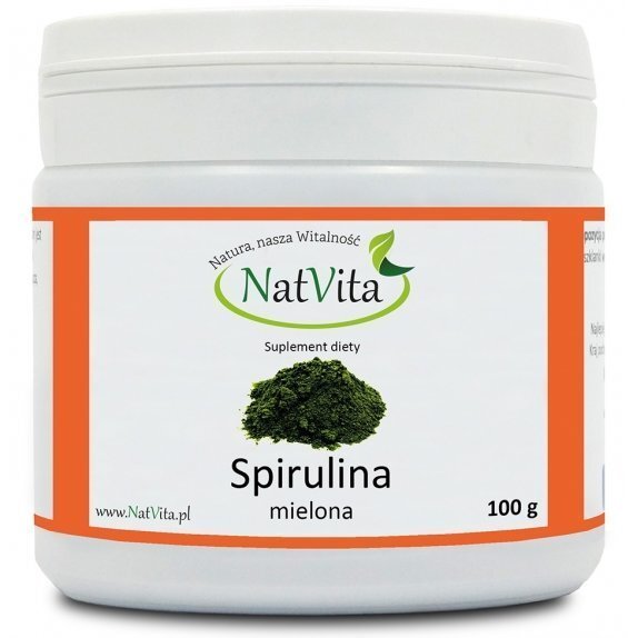 Spirulina algi mielone 100 g Natvita cena 27,35zł