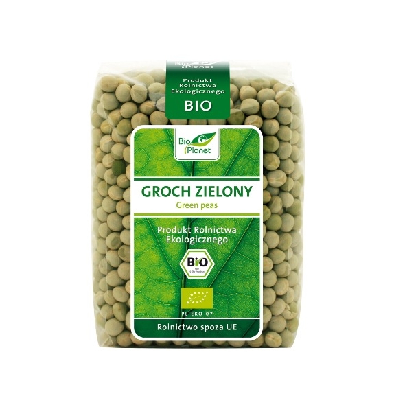 Groch zielony cały 400 g BIO Bio Planet cena 5,69zł