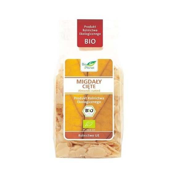 Migdały cięte (płatki migdałowe) 100 g BIO Bio Planet cena 9,95zł