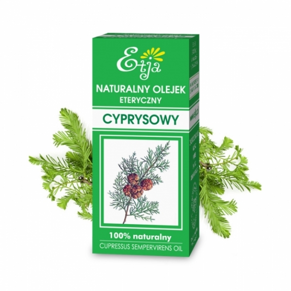 Olejek naturalny eteryczny cyprysowy 10 ml Etja cena 18,39zł