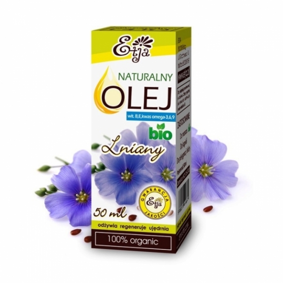 Olejek naturalny do skóry lniany 50 ml BIO Etja cena 10,09zł