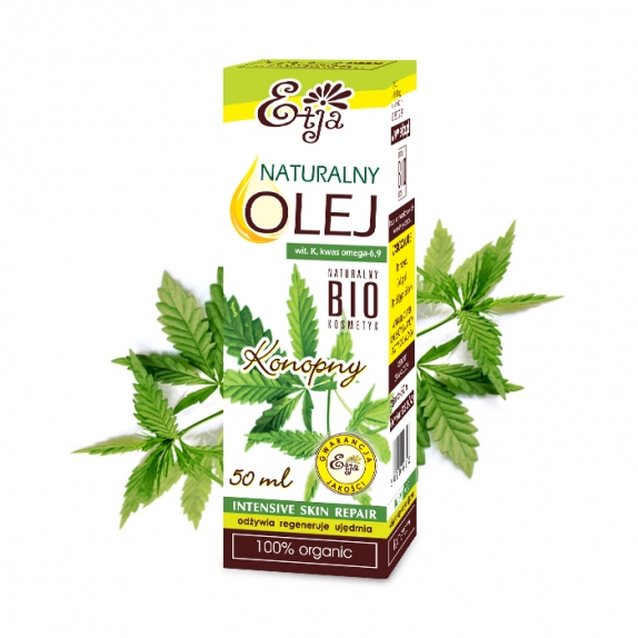 Olejek naturalny do skóry konopny 50 ml BIO Etja cena 15,55zł