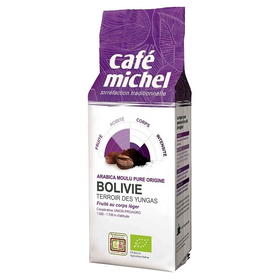 Kawa mielona Arabica 100% Boliwia Fair Trade 250 g BIO Cafe Michel cena 8,48$