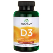 Swanson witamina D3 1000IU 250 kapsułek