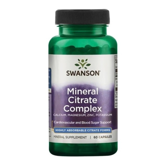 Swanson Multi-Mineral Citrate Complex 60 kapsułek cena €3,58