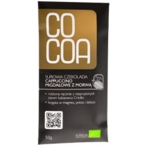 Cocoa czekolada surowa cappuccino migdałowe z morwą 50g BIO 