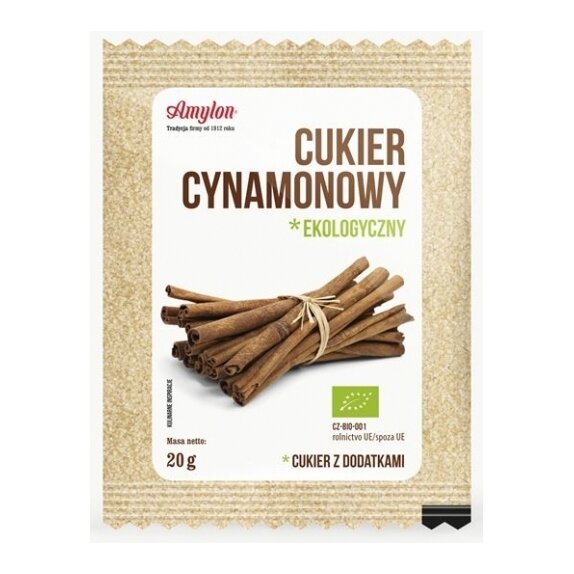 Cukier cynamonowy 20g BIO Amylon  cena 3,24zł