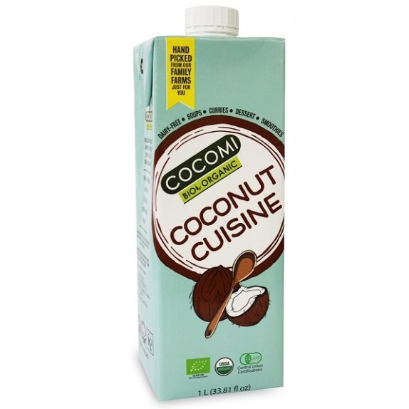 Napój kokosowy 17 % tłuszczu 1litr Cocomi Data ważności: 20.07.2022 Wyprzedaż ! cena 15,40zł