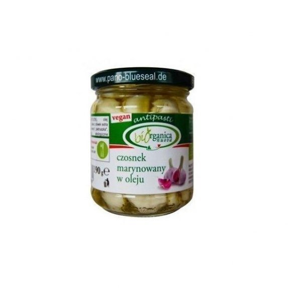 Czosnek marynowany w oleju 190 g Bioorganica cena 11,85zł