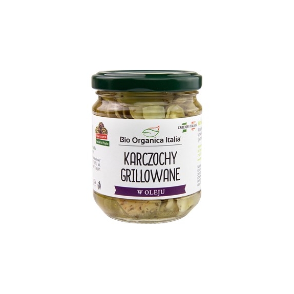 Karczochy grillowane w oleju BIO 190 g Bio Organica Italia cena 15,85zł