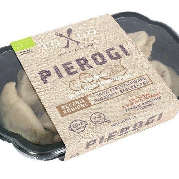 Pierogi ruskie w cieście pszennym 1 opakowanie  To&Go cena 17,01zł