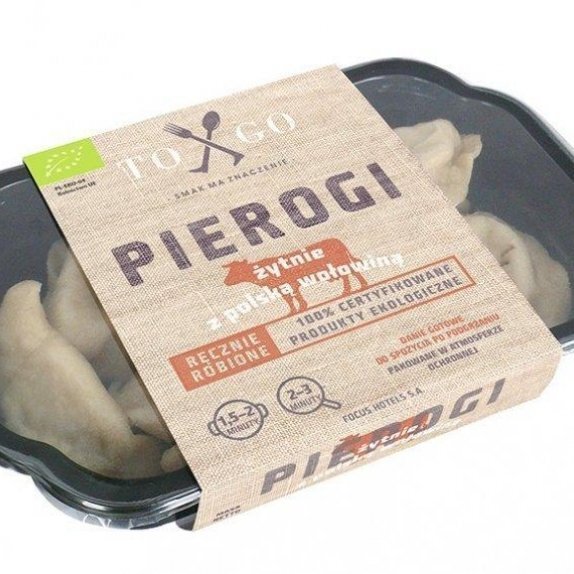 Pierogi żytnie z polską wołowiną 1 opakowanie To&Go cena 23,15zł