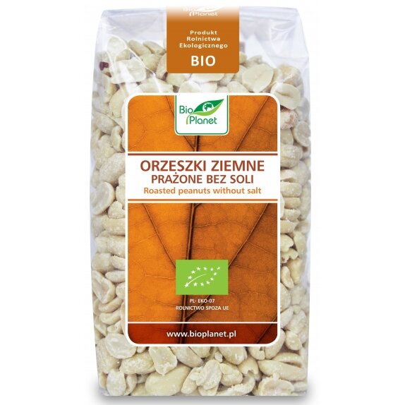 Orzechy ziemne prażone bez soli 350 g BIO Bio Planet cena 10,65zł