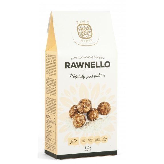 Rawnello migdały pod palmą 110 g Raw_happy cena 10,05zł