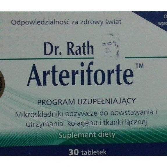 Dr Rath Arteriforte 30 tabletek cena 75,25zł