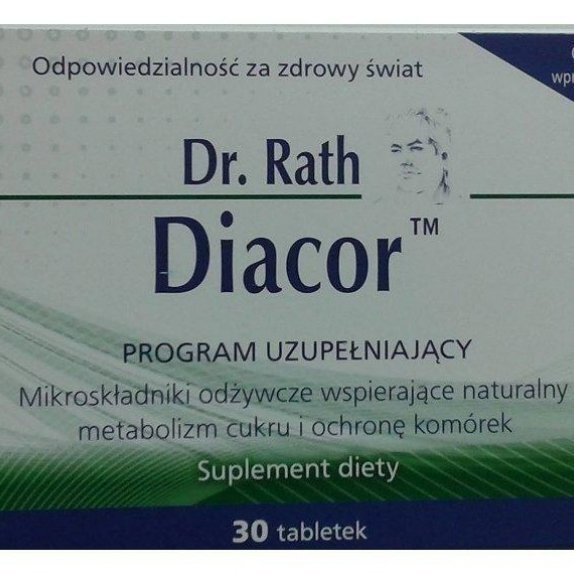 Dr Rath Diacor 30 tabletek cena 53,19zł