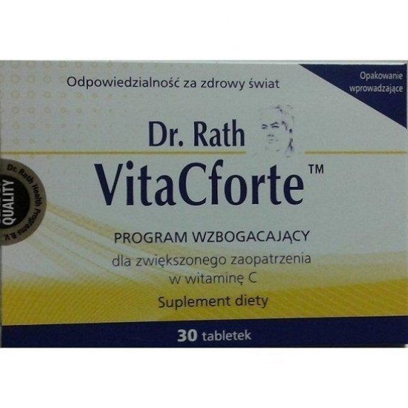 Dr Rath Vita C forte 30 tabletek cena 30,85zł