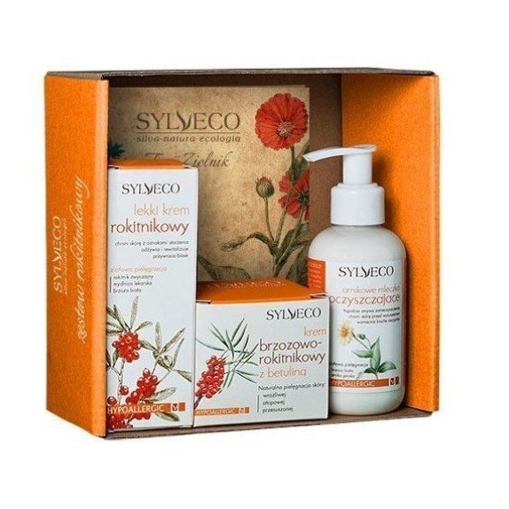 Sylveco zestaw krem brzozowo-rokitnikowy 50 ml + lekki krem 50 ml + arnikowe mleczko 150 ml cena 45,85zł