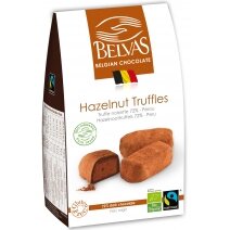 Czekoladki truffle z orzechami laskowymi 100g BIO Belvas 