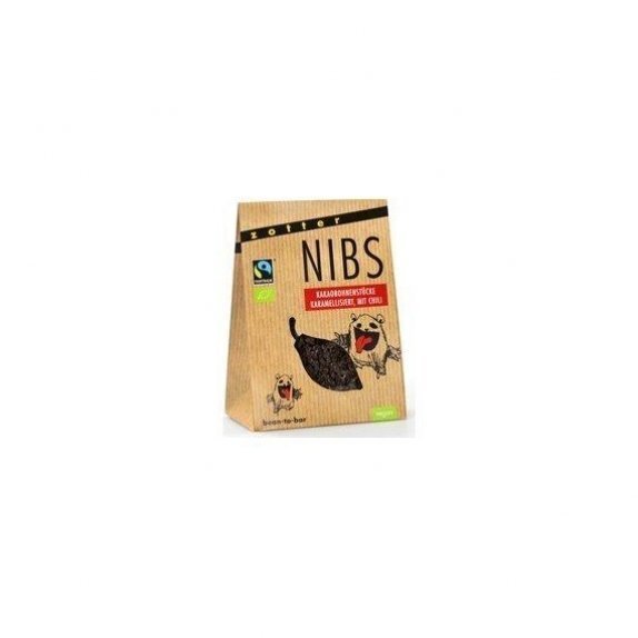 Nibs pokruszone, prażone ziarna kakaowe karmelizowane z chilli 100 g Zotter cena 4,18$