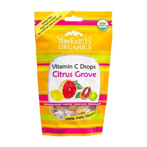 Cukierki owocowe citrus z witaminą C 93 g YumEarthOrganic cena 13,49zł