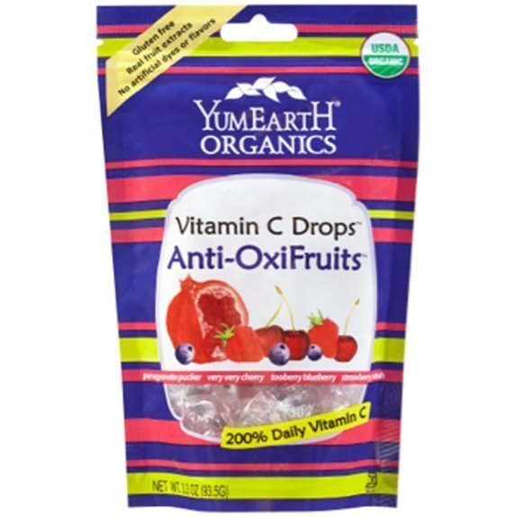 Cukierki owocowe anti-oxi z witaminą C 93 g YumEarthOrganic cena 15,75zł