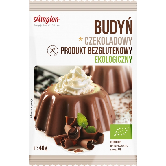 Budyń czekoladowy bezglutenowy 40g BIO Amylon cena 3,19zł