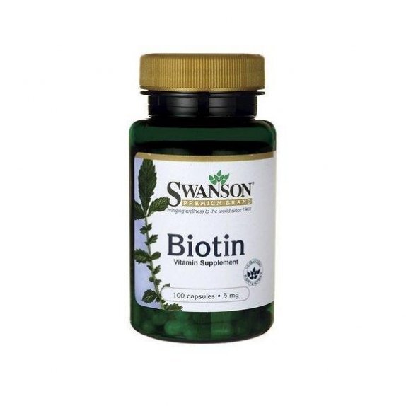 Swanson biotyna 5 mg 100 kapsułek cena 28,19zł