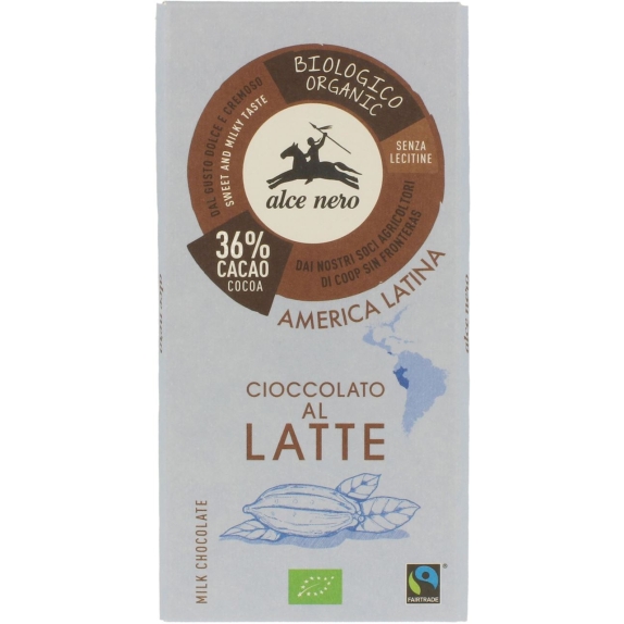 Czekolada mleczna Fair Trade 100g BIO Alce Nero cena 14,95zł