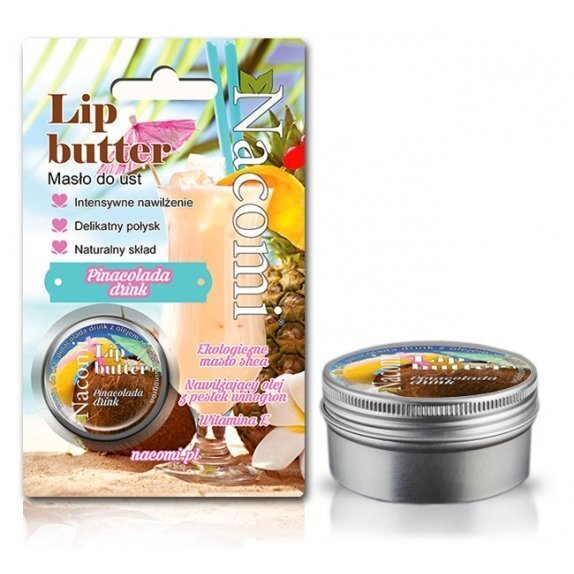 Nacomi balsam do ust pinacolada z olejem z pestek winogron 15 ml cena 3,39$
