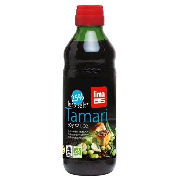 Sos sojowy tamari bezglutenowy 25% mniej soli 250 ml BIO Lima cena €6,52