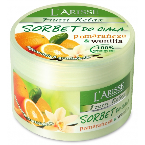 Ava Larisse Frutti Relax sorbet do ciała pomarańcza & wanilia 250 g cena 13,50zł