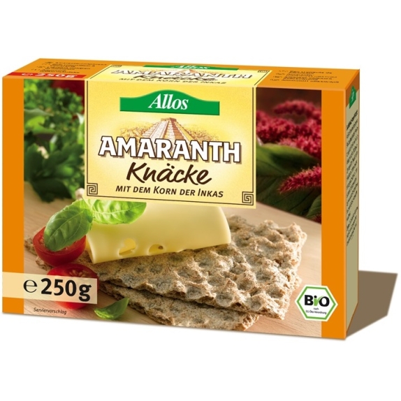 Pieczywo chrupkie amarantusowe 250 g BIO Allos cena 14,86zł