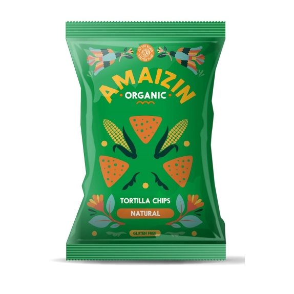 Chipsy kukurydziane solone 150g BIO Amaizin cena 8,40zł