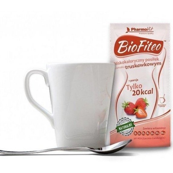 BioFiteo posiłek niskokaloryczny o smaku truskawkowym 20 g cena €0,82