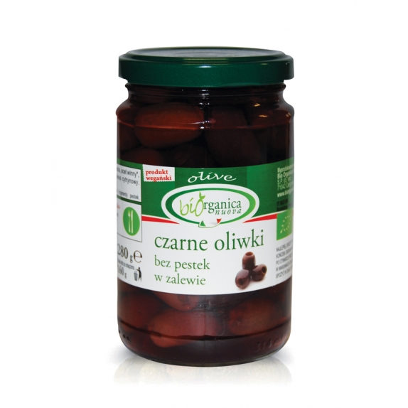 Oliwki czarne bez pestek 280 g BIO Bioorganica cena 11,19zł
