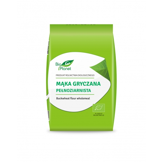 Mąka gryczana pełnoziarnista 1 kg BIO Bio Planet  cena 20,15zł