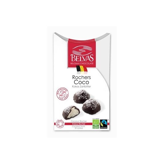 Czekoladki z nadzieniem kokosowym 100g Belvas cena €4,90