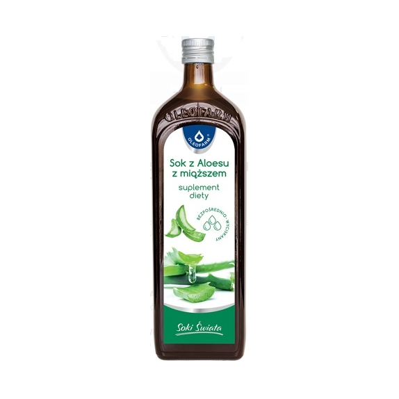 Sok z aloesu z miąższem 1000 ml Oleofarm cena 42,00zł