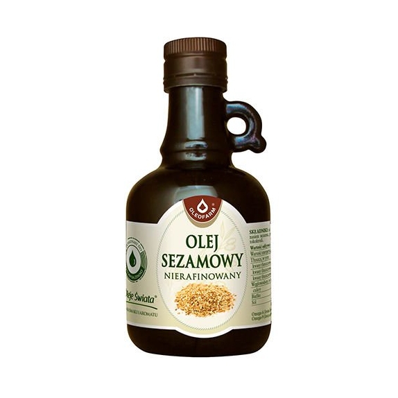 Olej sezamowy nierafinowany 250 ml Oleofarm PROMOCJA! cena 4,79$