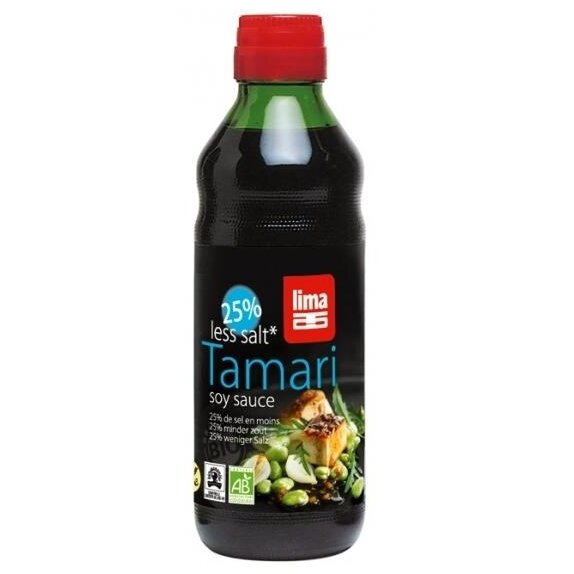 Sos sojowy tamari bezglutenowy 25% mniej soli 500 ml BIO Lima cena €10,10