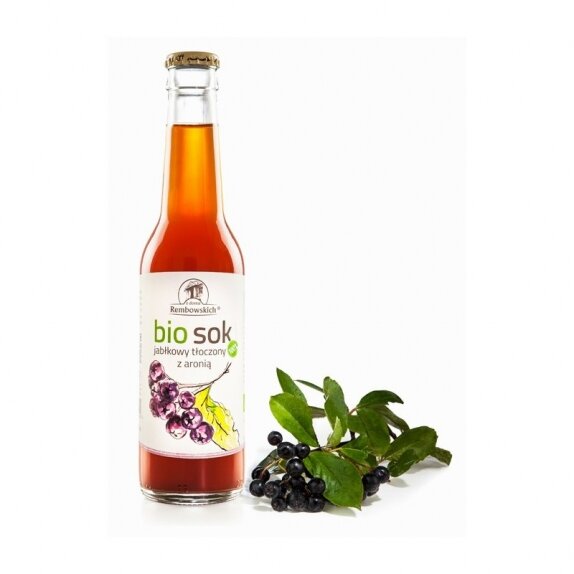 Sok jabłkowy z aronią 275 ml BIO Rembowscy cena 5,39zł