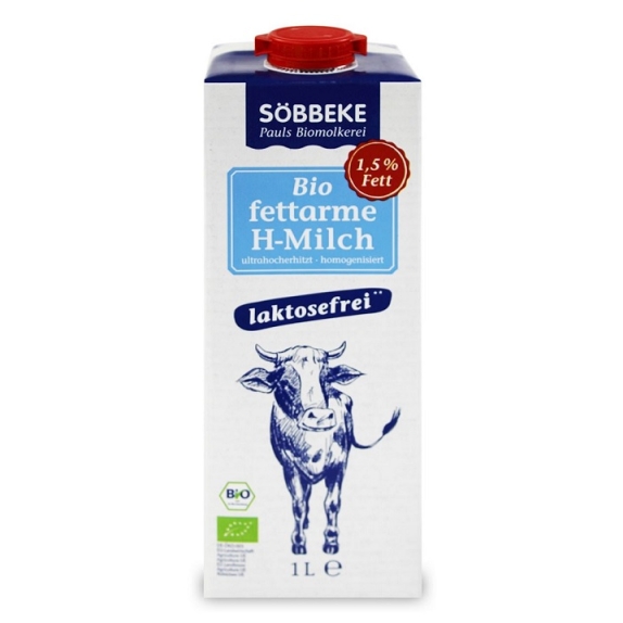 Mleko bez laktozy 1,5% 1l BIO Sobbeke cena 12,99zł