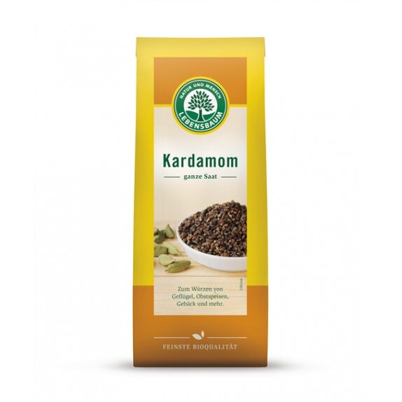 Kardamon całe ziarno 50 g BIO Lebensbaum cena 26,59zł