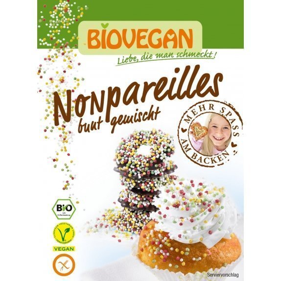 Posypka dekoracyjna kolorowa perełki 35 g BIO BioVegan cena 11,19zł