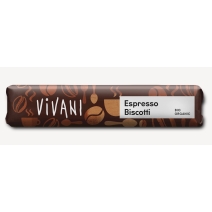 Baton espresso z herbatnikami 40g BIO Vivani