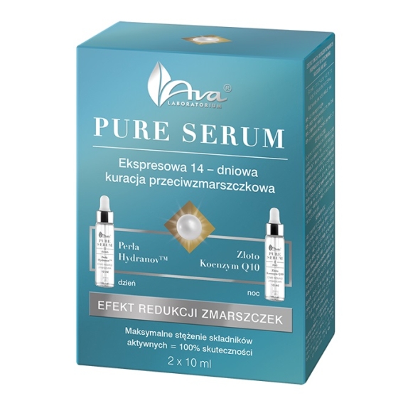 Ava Pure Serum kuracja przeciwzmarszczkowa 2 sztuki po 10 ml cena 30,90zł