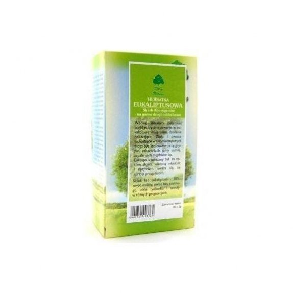 Herbata eukaliptusowa 20 saszetek Dary Natury cena 5,87zł