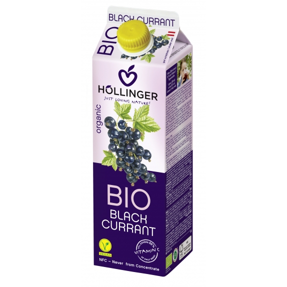Nektar z czarnej porzeczki 1l BIO Hollinger cena 13,65zł
